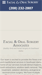 Mobile Screenshot of facialandoralsurgery.com